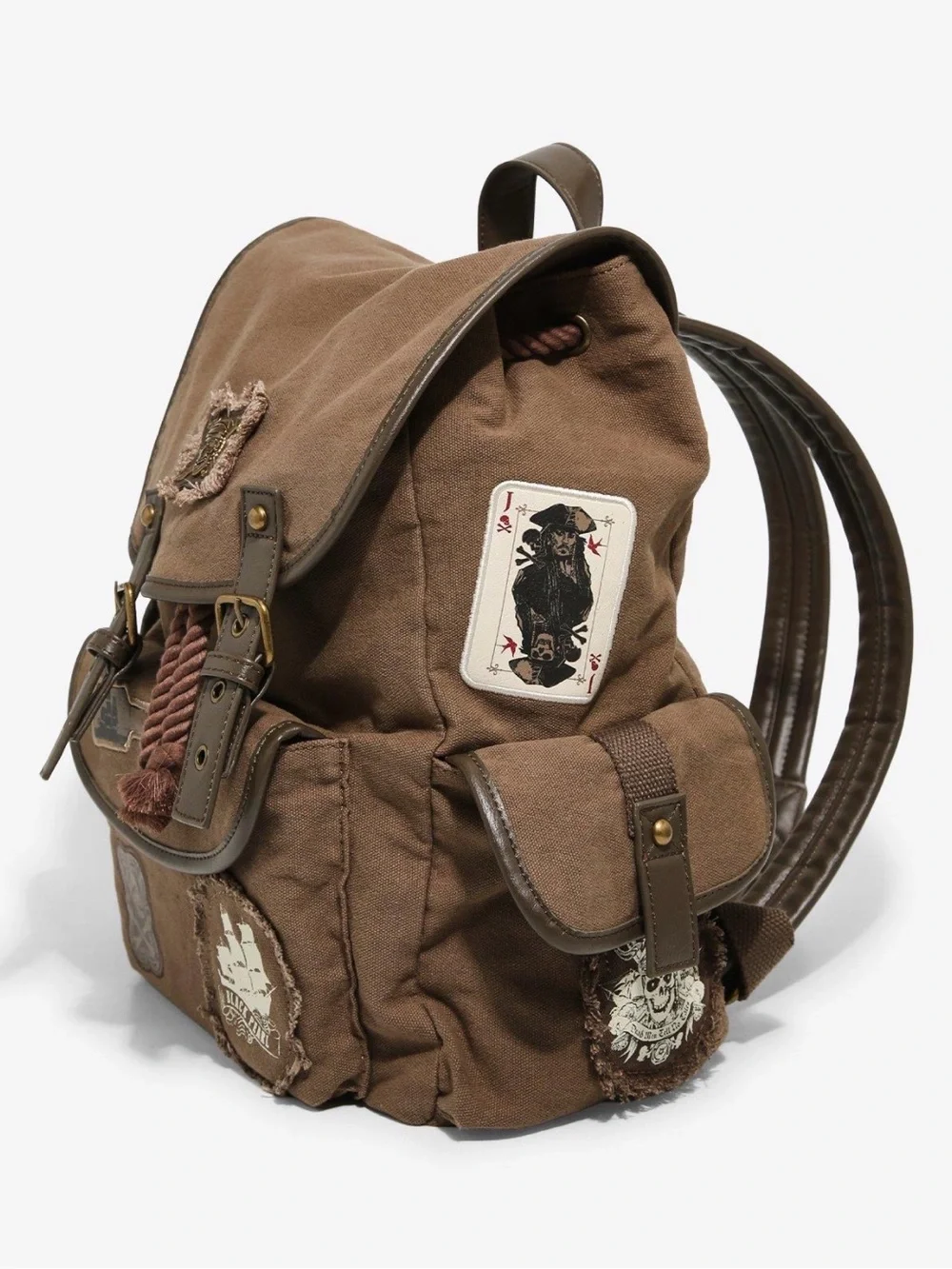 New Disney The Pirates of the Caribbean Jack Skellington Canvas Mini Backpack